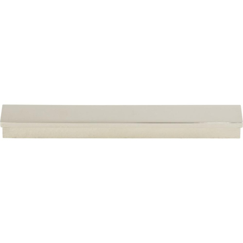 Top Knobs TK1042PN Minetta Tab Pull 5 1/16 Inch – Polished Nickel from the Grace collection