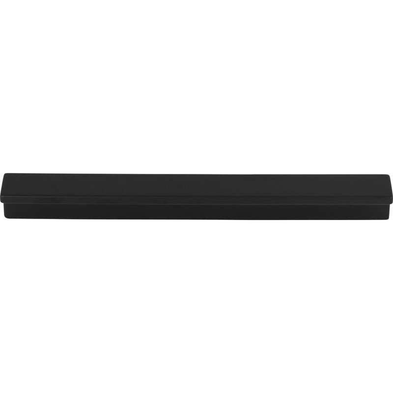 Top Knobs TK1043BLK Minetta Tab Pull 6 5/16 Inch – Flat Black from the Grace collection
