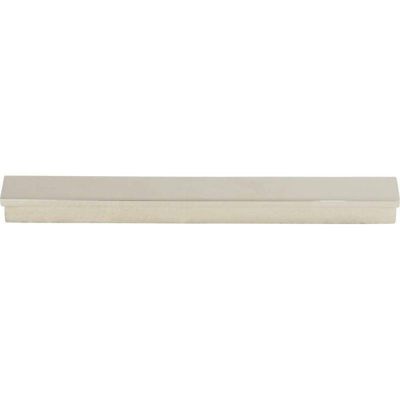 Top Knobs TK1043PN Minetta Tab Pull 6 5/16 Inch – Polished Nickel from the Grace collection