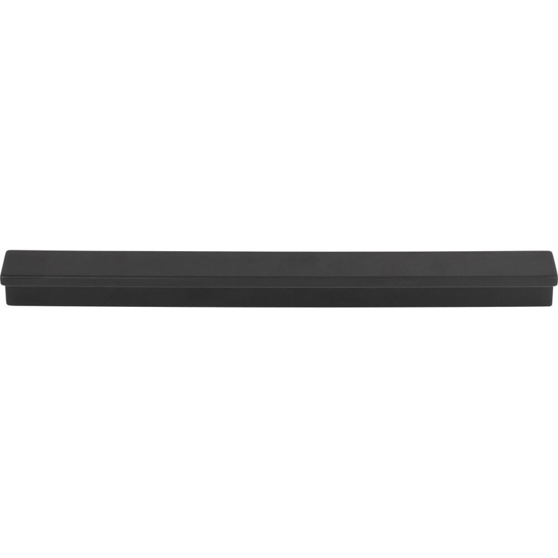 Top Knobs TK1044BLK Minetta Tab Pull 7 9/16 Inch – Flat Black from the Grace collection