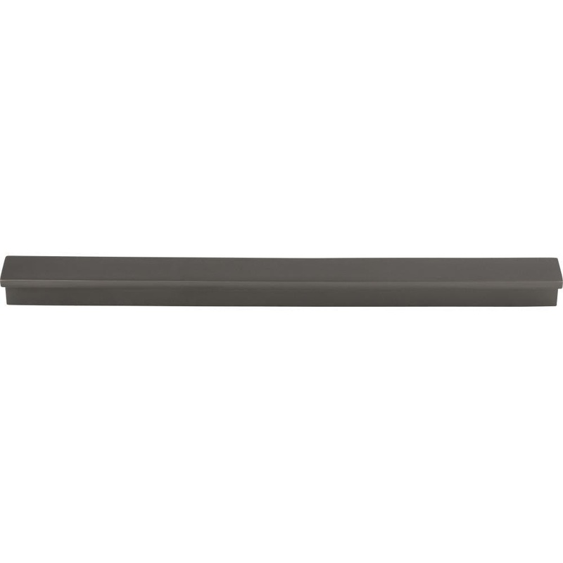 Top Knobs TK1045AG Minetta Tab Pull 8 13/16 Inch – Ash Gray from the Grace collection