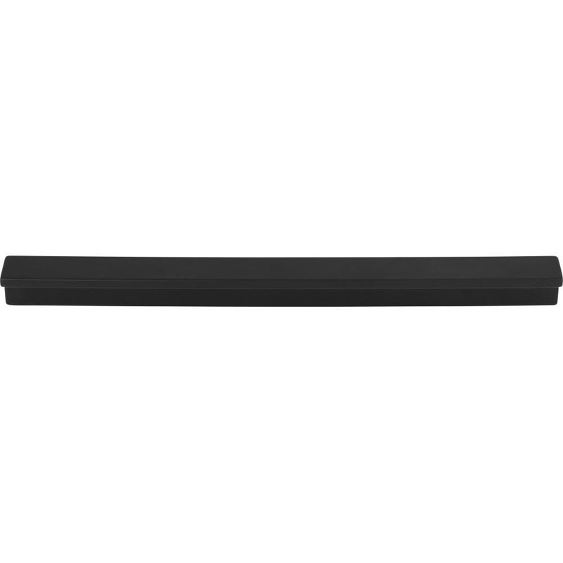 Top Knobs TK1045BLK Minetta Tab Pull 8 13/16 Inch – Flat Black from the Grace collection
