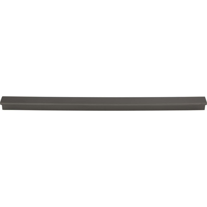Top Knobs TK1046AG Minetta Tab Pull 12 Inch – Ash Gray from the Grace collection