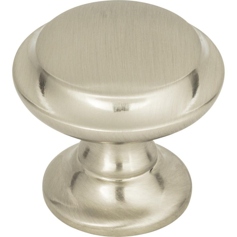 Top Knobs TK1050BSN Barrow Knob 1 1/4 Inch – Brushed Satin Nickel from the Grace collection
