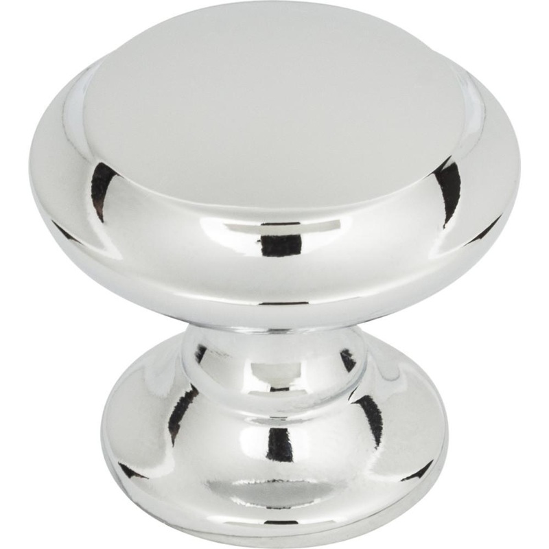 Top Knobs TK1050PC Barrow Knob 1 1/4 Inch – Polished Chrome from the Grace collection