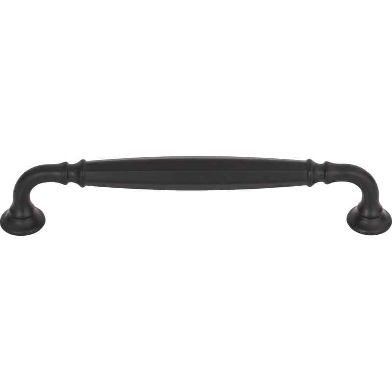 Top Knobs TK1053BLK Barrow Pull 6 5/16 Inch – Flat Black from the Grace collection