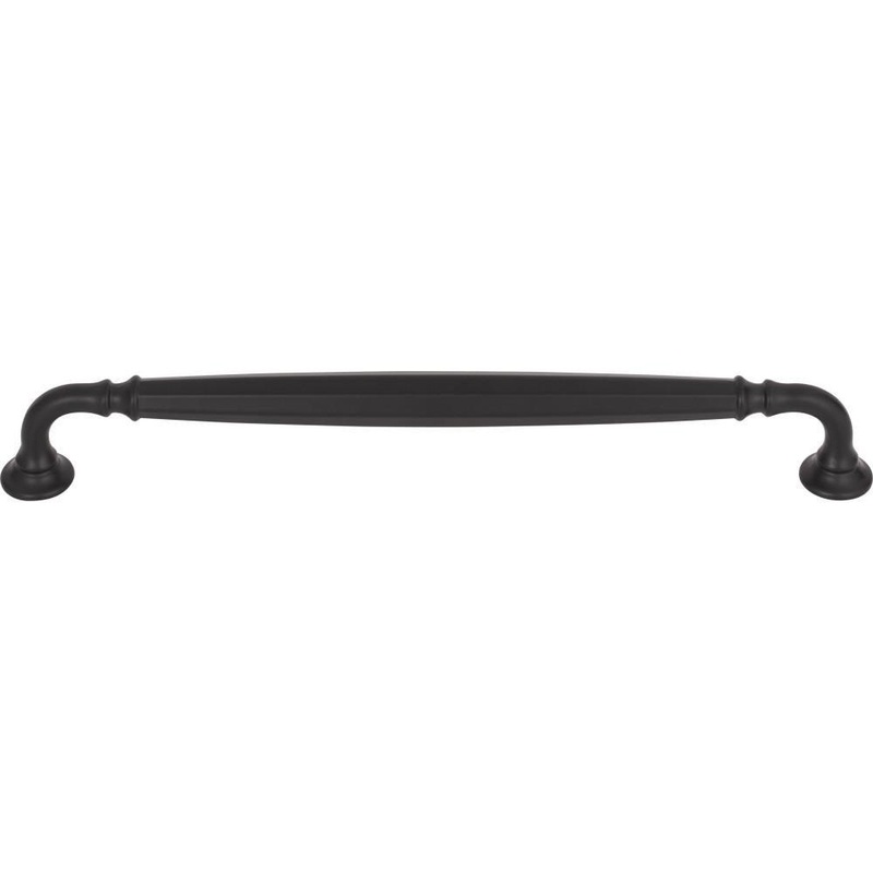 Top Knobs TK1055BLK Barrow Pull 8 13/16 Inch – Flat Black from the Grace collection