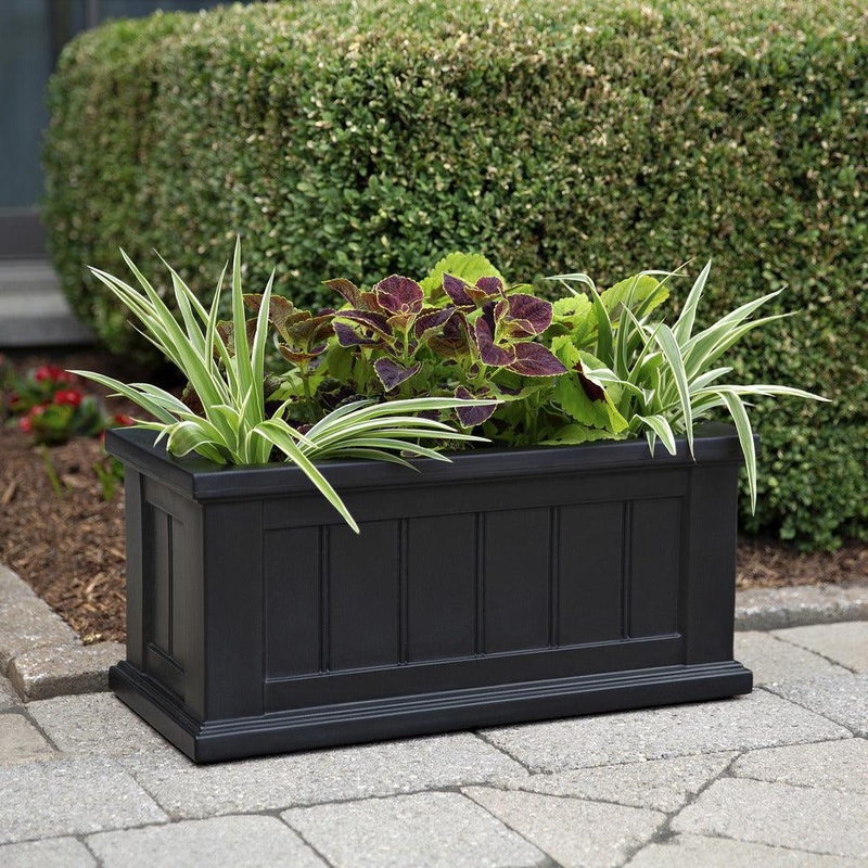 Cape Cod 24×11 Planter – Black