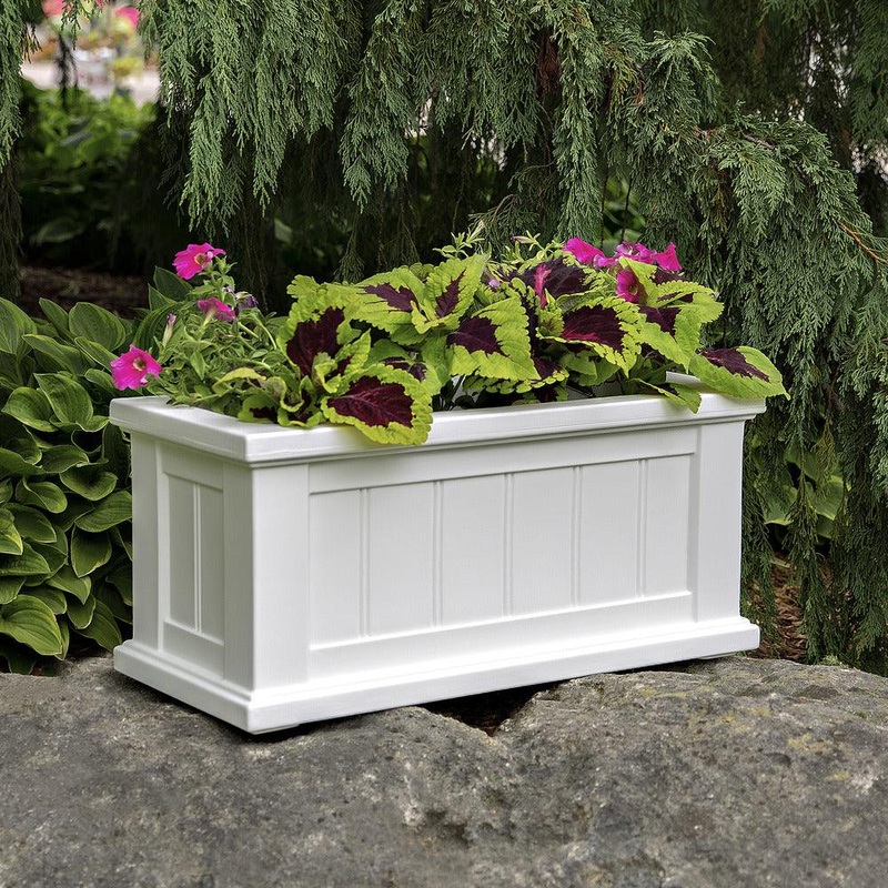 Cape Cod 24×11 Planter – White