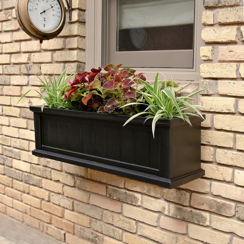 Cape Cod 3′ Window Box – Black
