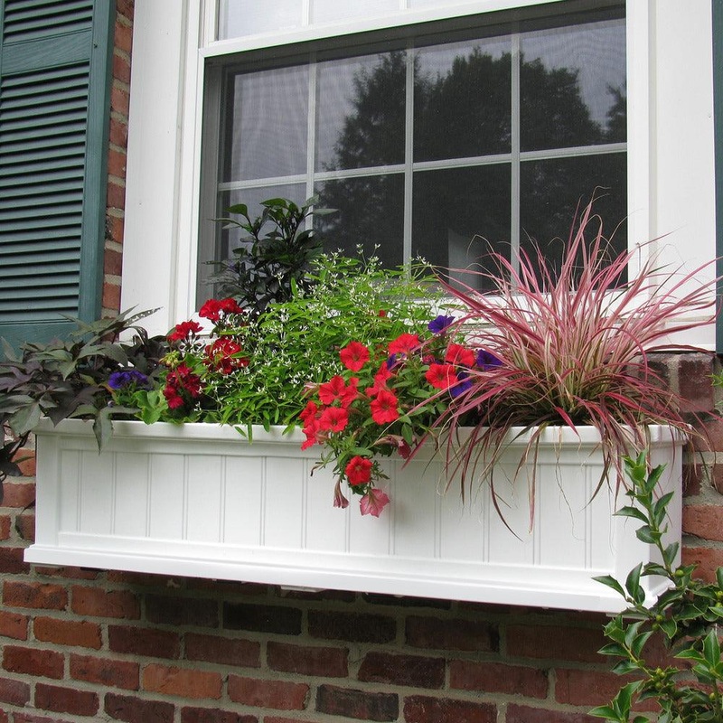 Cape Cod 4′ Window Box  – White