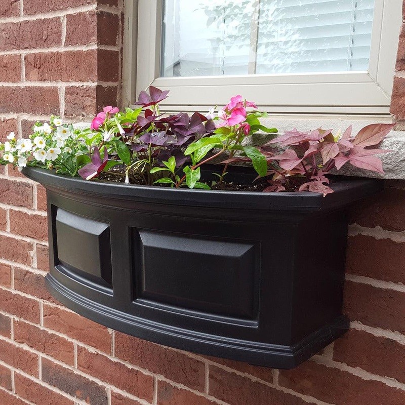 Nantucket 2′ Window Box – Black