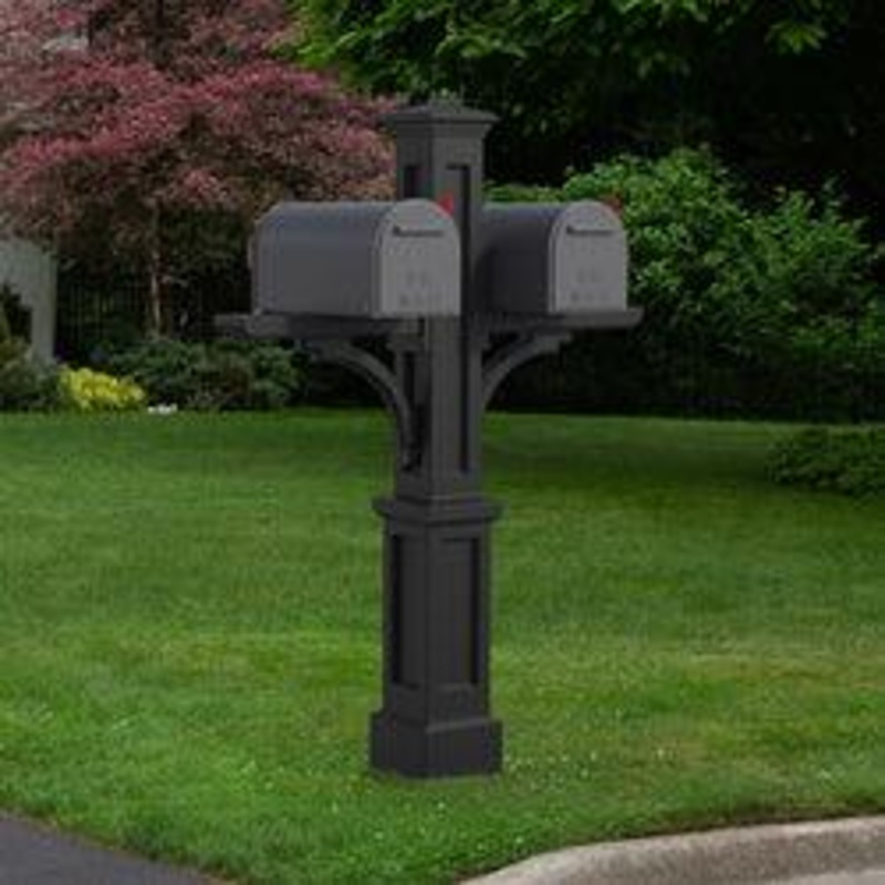 Newport Plus Double Mail Post – Black