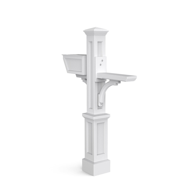 Westbrook Plus Mail Post – White