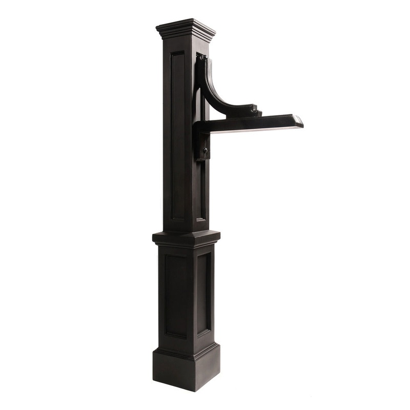 Woodhaven Address Sign Post – Black