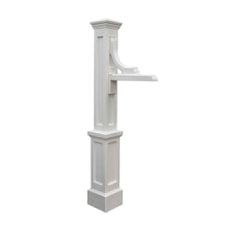 Woodhaven Address Sign Post – White
