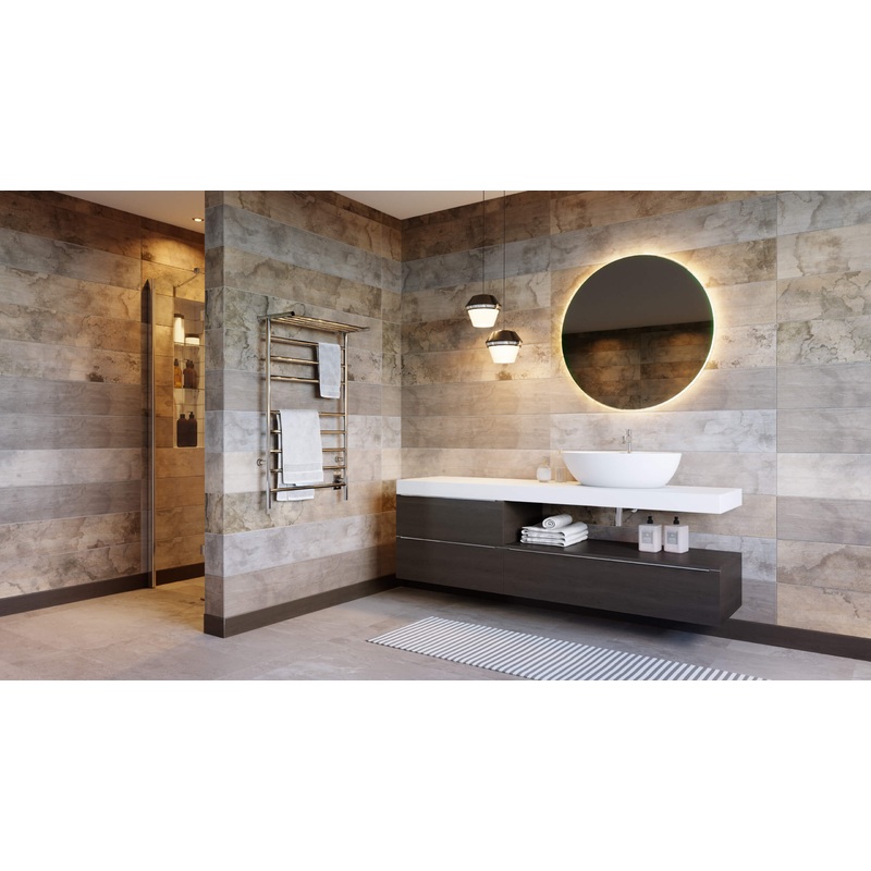 24×40 Kontour Angle Electric Towel Warmer With Shelf