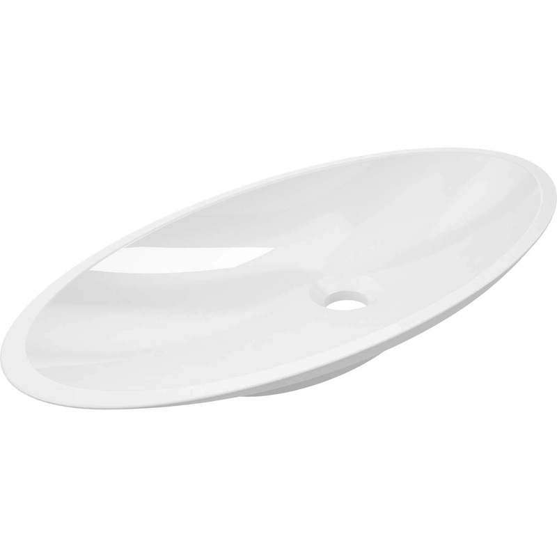 Caccini Vessel Sink – Gloss White