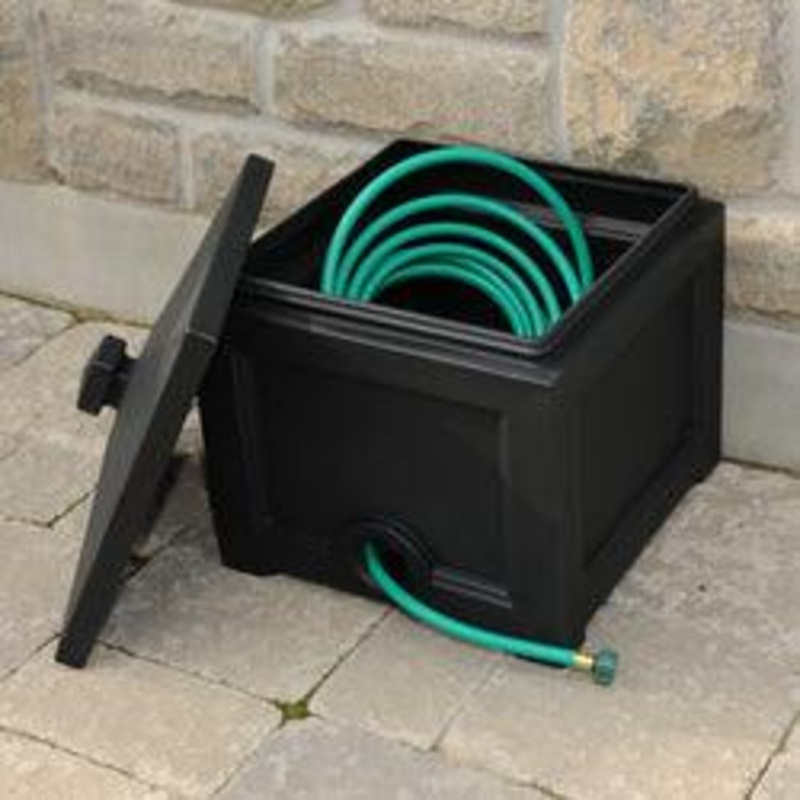 Fairfield Garden Hose Bin – Black