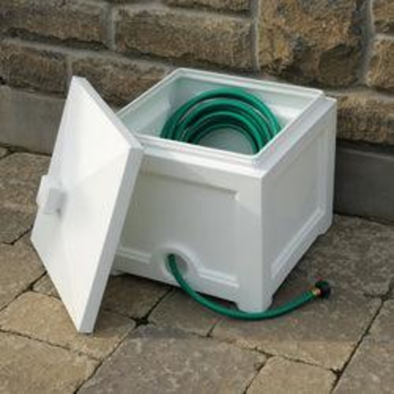 Fairfield Garden Hose Bin – White