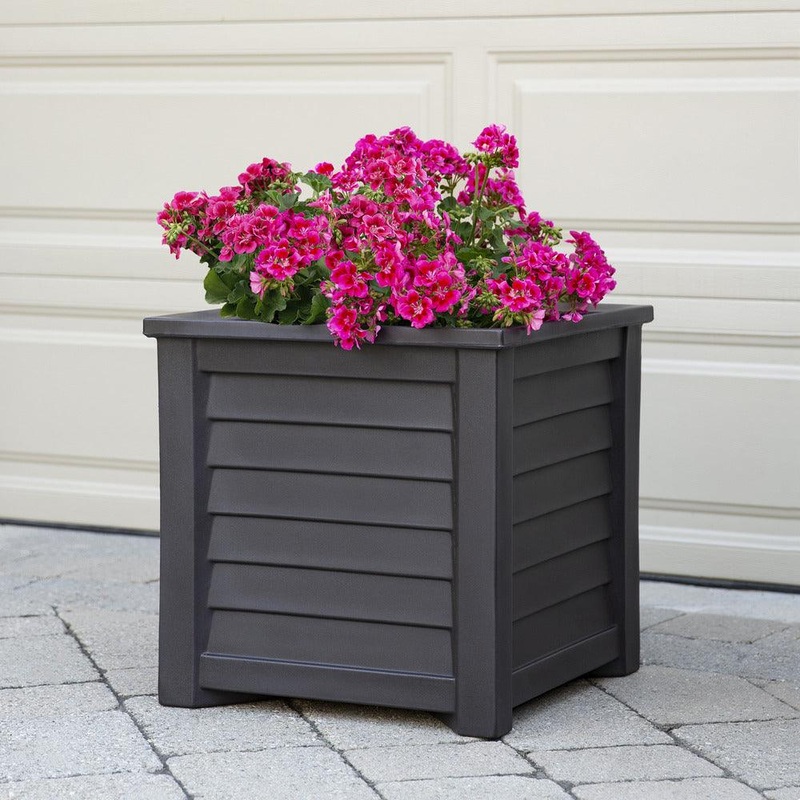 Lakeland 20 Square Planter – Espresso