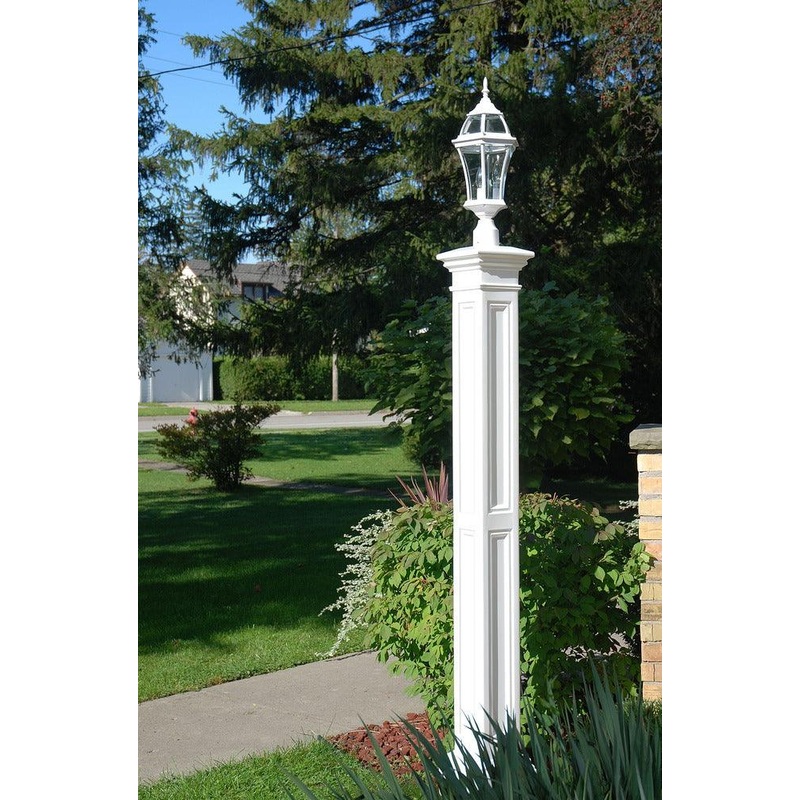 Liberty Lamp Post -White w/Mount