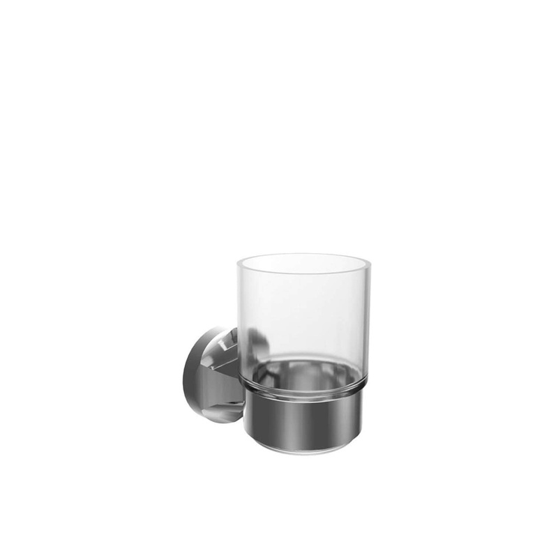Magma Glass Tumbler|***SELECT OPTION***|Chrome|Brushed Nickel