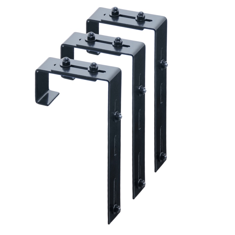 Mayne Adjustable Deck Rail Bracket 3-pack