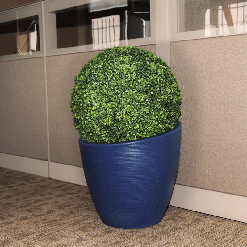 Modesto 20 Round Planter – Neptune Blue