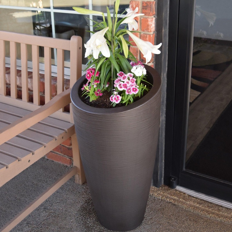Modesto 32 Tall Planter – Espresso