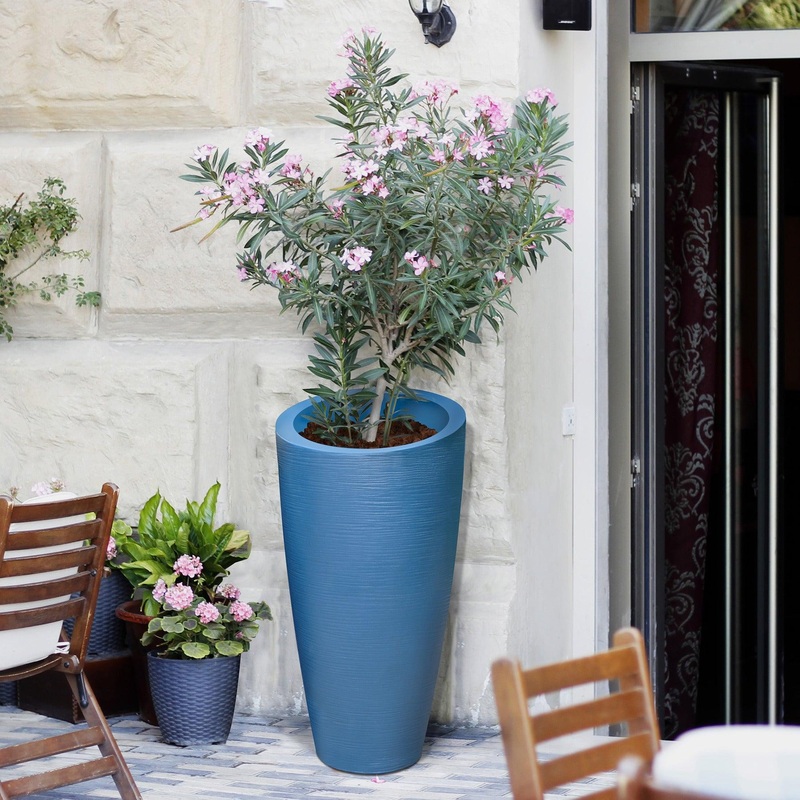 Modesto 32 Tall Planter – Neptune Blue