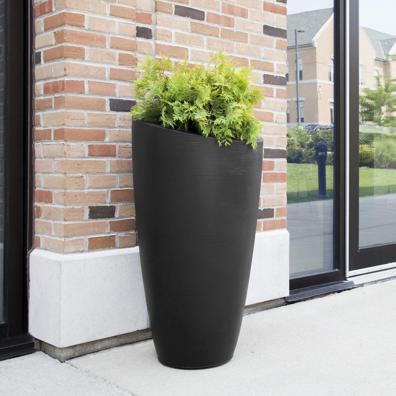 Modesto 42 Tall Planter – Black