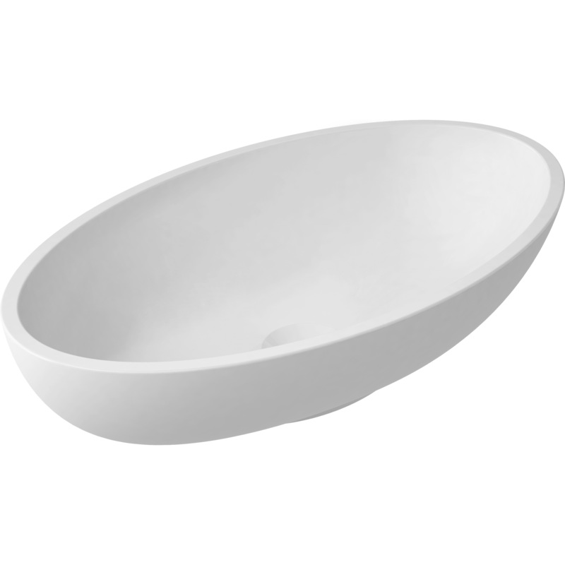 Puccini Vessel Sink – Gloss White