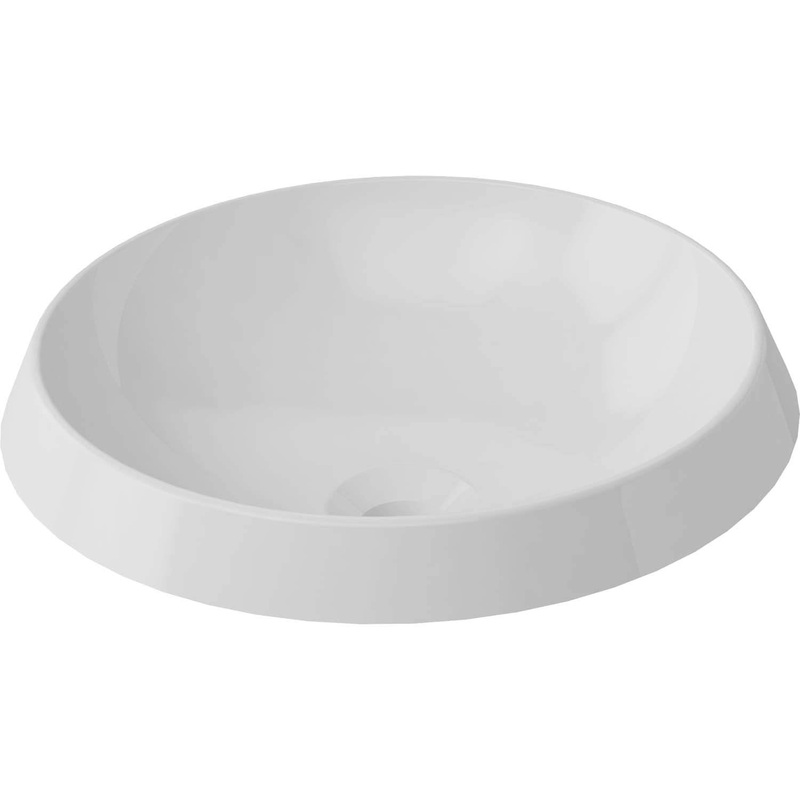 Rossini Round Vessel Sink – Gloss White