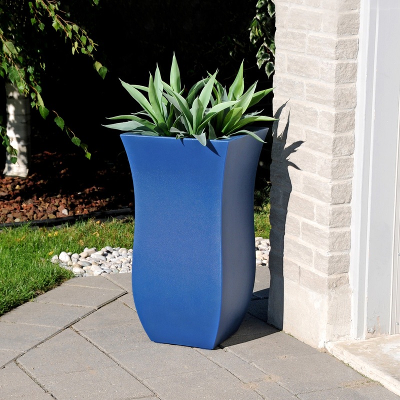 Valencia 30 Tall Planter – Neptune Blue
