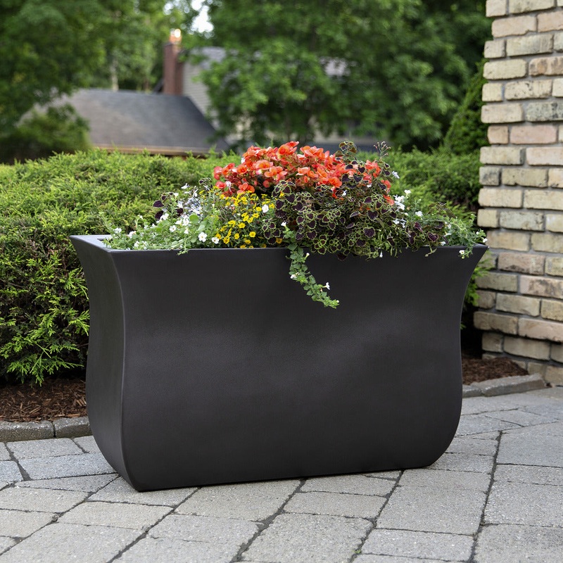 Valencia 36x16x22 Long Planter – Espresso