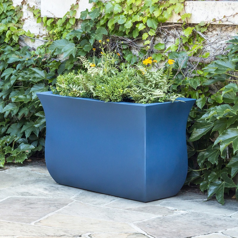 Valencia 36x16x22 Long Planter – Neptune Blue