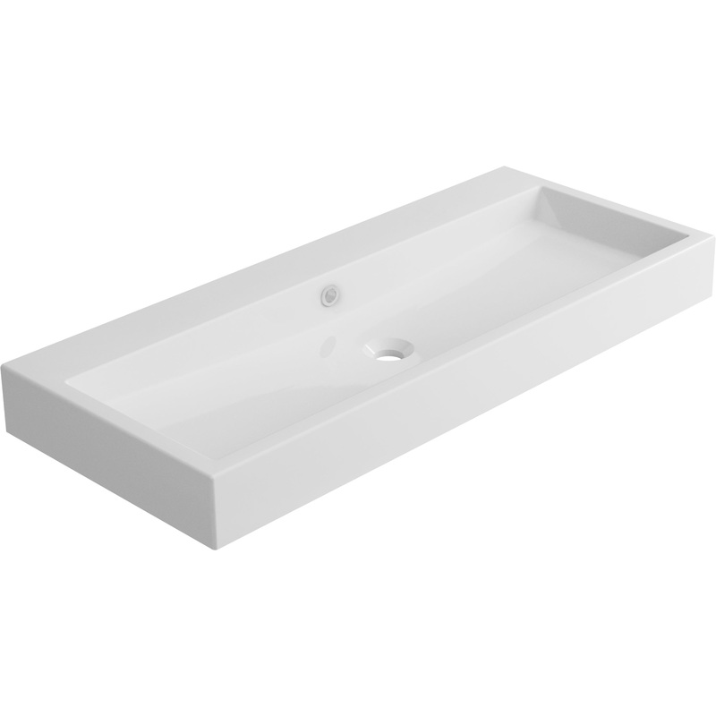 Vivaldi Trough Sink – Gloss White