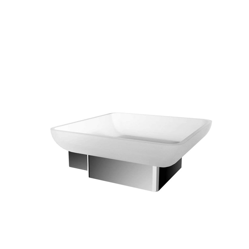 Cinder Soap Dish Holder|***SELECT OPTION***|Chrome|Brushed Nickel|Matte Black