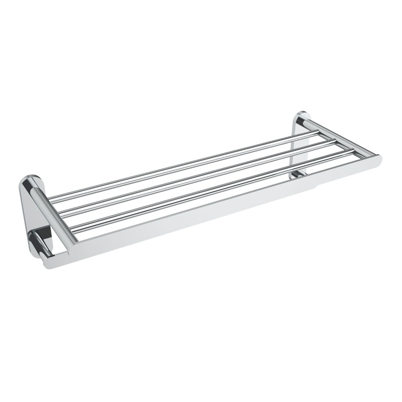 Flow Double Towel Shelf|***SELECT OPTION***|Chrome|Brushed Nickel|Matte Black