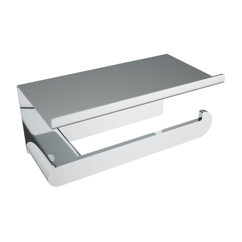 Flow Toilet Paper Holder With Shelf