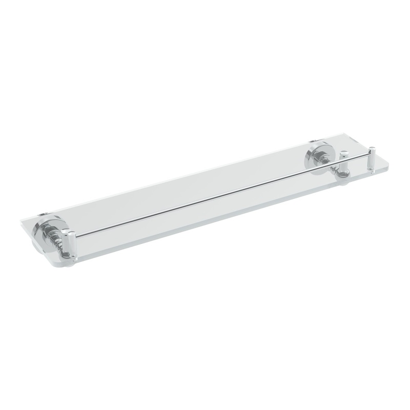 Ember Glass Shelf|***SELECT OPTION***|Chrome|Brushed Nickel|Polished Nickel