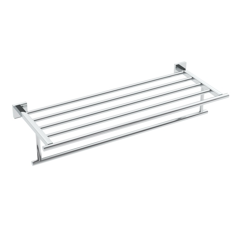 Heat Towel Shelf With Bar|***SELECT OPTIOPN***|Chrome|Matte Black