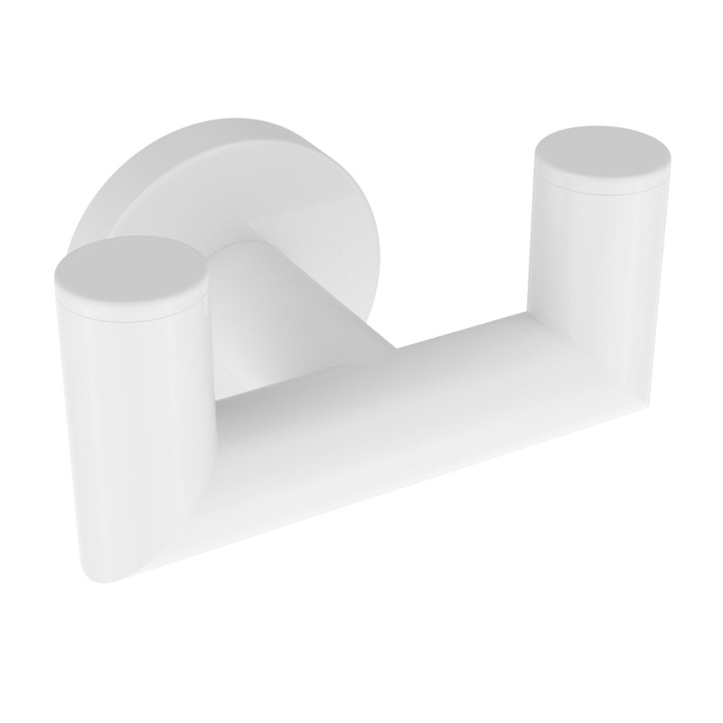 Summit Double Towel Hook|***SELECT OPTION***|Matte White|Chrome|Brushed Nickel|Matte Black|Polished Nickel|PVD Brushed Gold